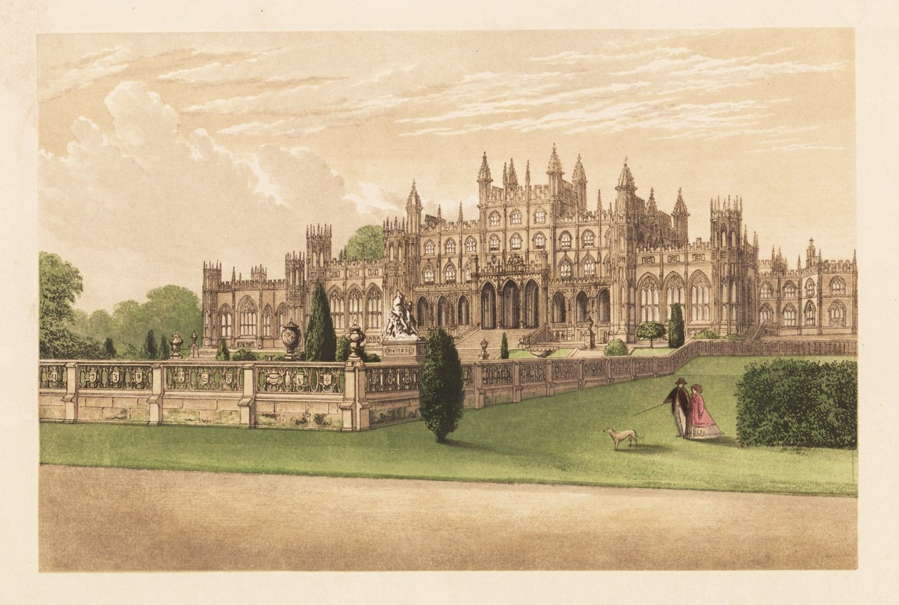 Eaton Hall, Cheshire, Anglia. autorstwa Alexander Francis (after) Lydon