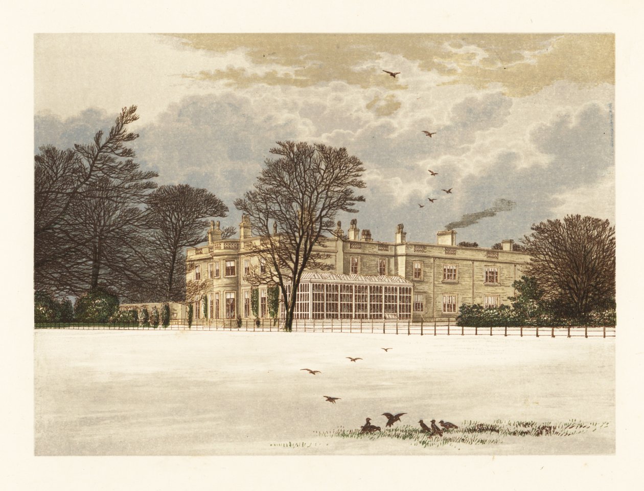 Ednaston Lodge, Derbyshire, Anglia. autorstwa Alexander Francis (after) Lydon