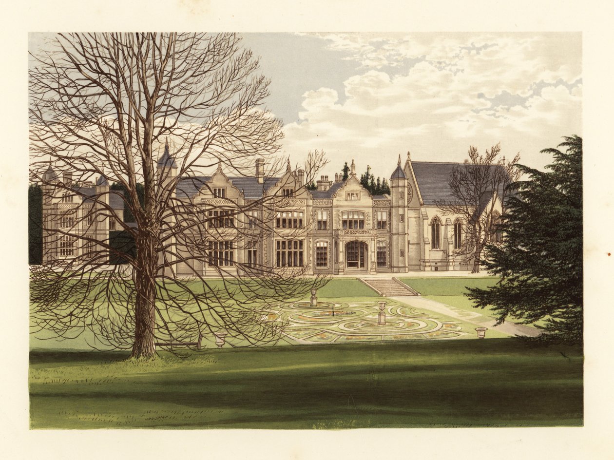Exton House, Rutlandshire, Anglia. autorstwa Alexander Francis (after) Lydon