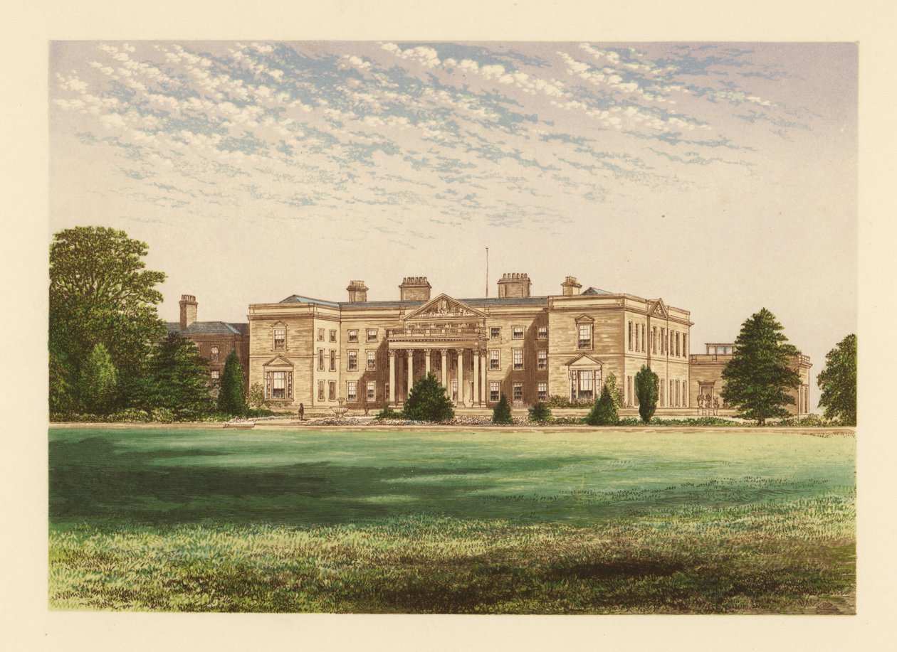 Gopsall Hall, Leicestershire, Anglia. autorstwa Alexander Francis (after) Lydon