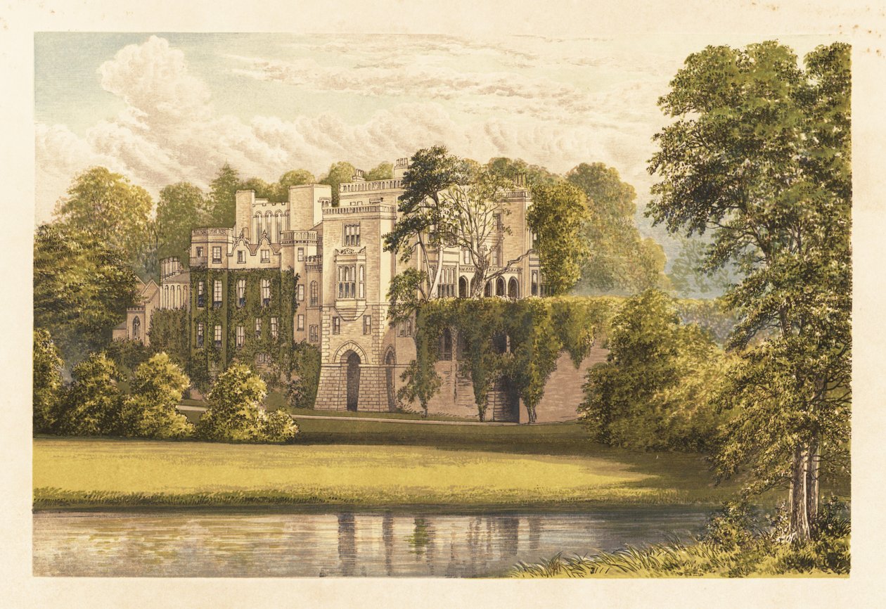 Cliffe faceta, Warwickshire, Anglia. ,1880 (grawerowanie) autorstwa Alexander Francis (after) Lydon