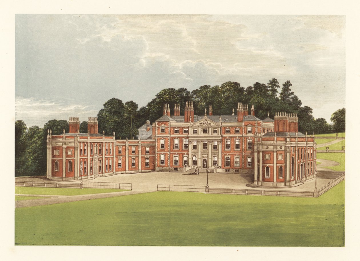 Hawkstone Hall, Shropshire, Anglia. autorstwa Alexander Francis (after) Lydon