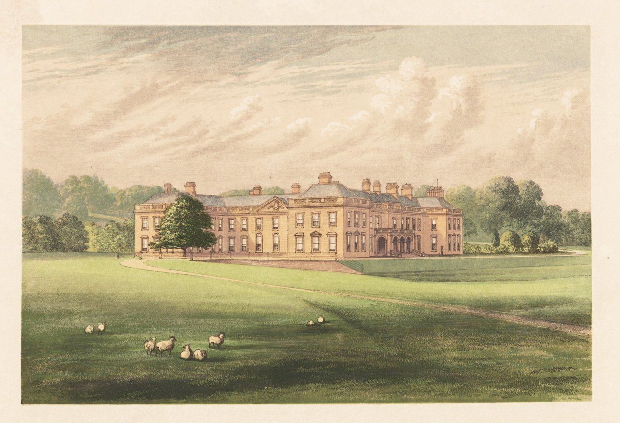 Holme Lacy, Herefordshire, Anglia. autorstwa Alexander Francis (after) Lydon