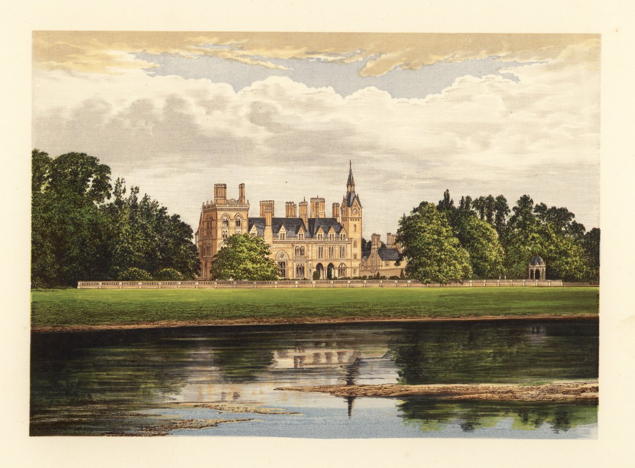 Kelham Hall, Nottinghamshire, Anglia. autorstwa Alexander Francis (after) Lydon