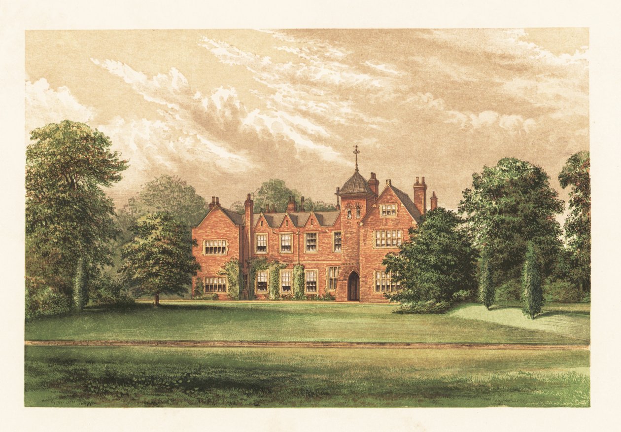 Lea Manor, Lincolnshire, Anglia. autorstwa Alexander Francis (after) Lydon