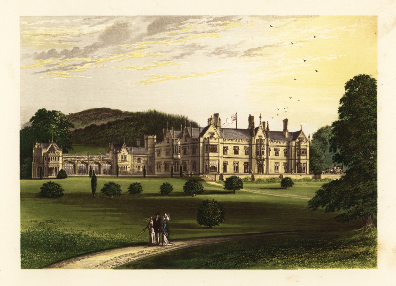 Mamhead House, Devonshire, Anglia. autorstwa Alexander Francis (after) Lydon