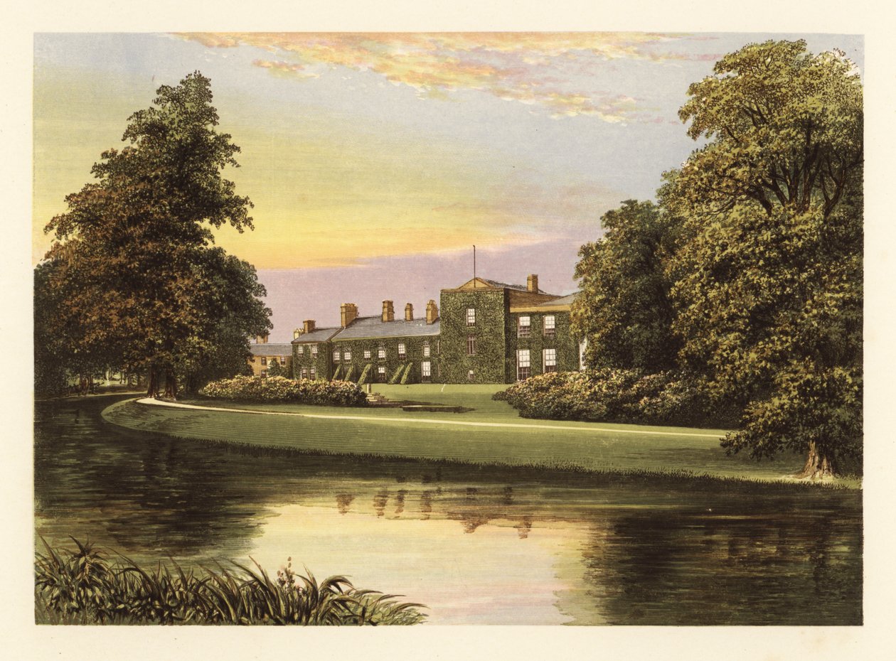 Netherhall, Cumberland, Anglia. ,1880 (grawerowanie) autorstwa Alexander Francis (after) Lydon