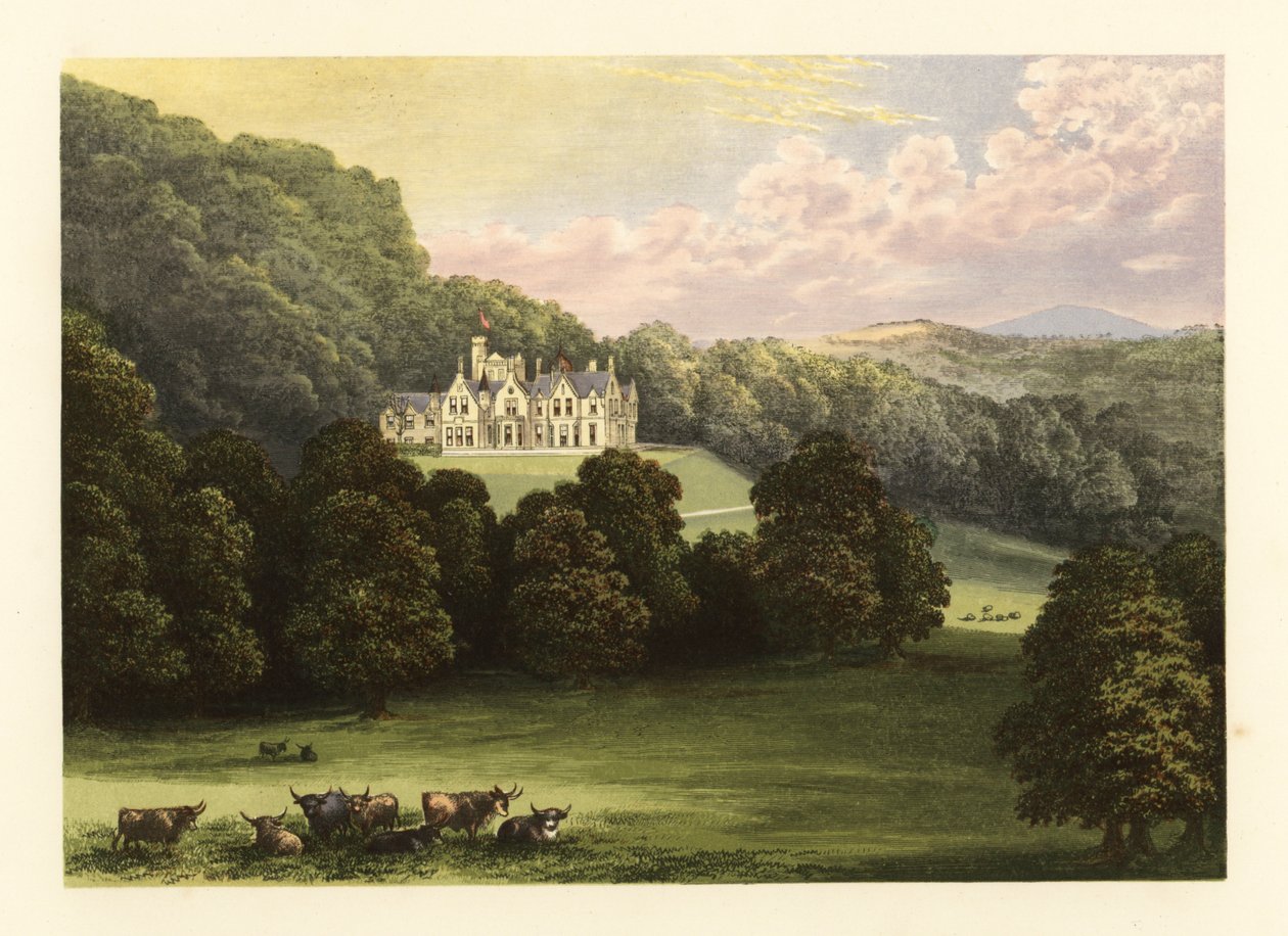 Philiphaugh, Selkirkshire, Szkocja. autorstwa Alexander Francis (after) Lydon