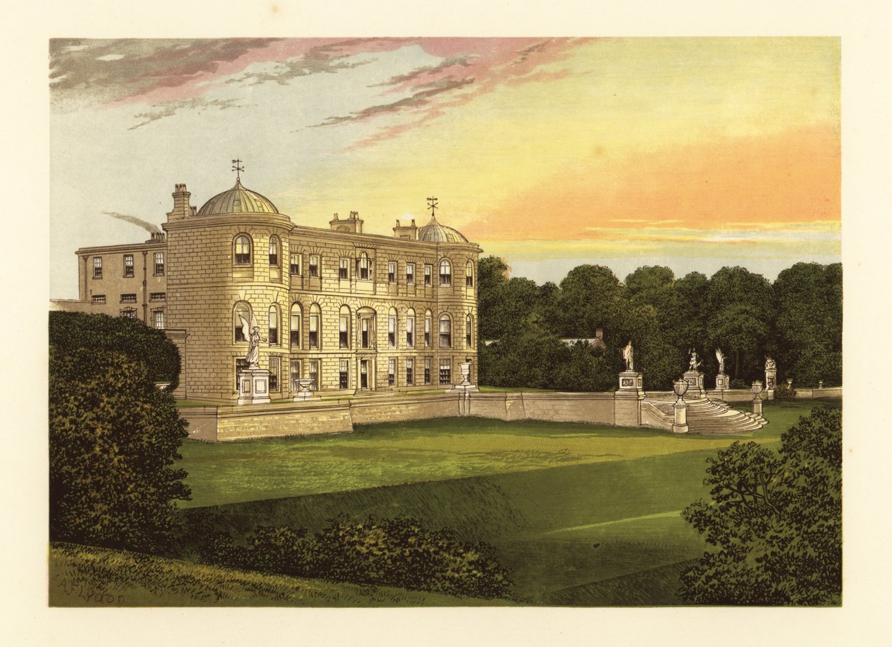 Powerscourt, hrabstwo Wicklow, Irlandia. autorstwa Alexander Francis (after) Lydon
