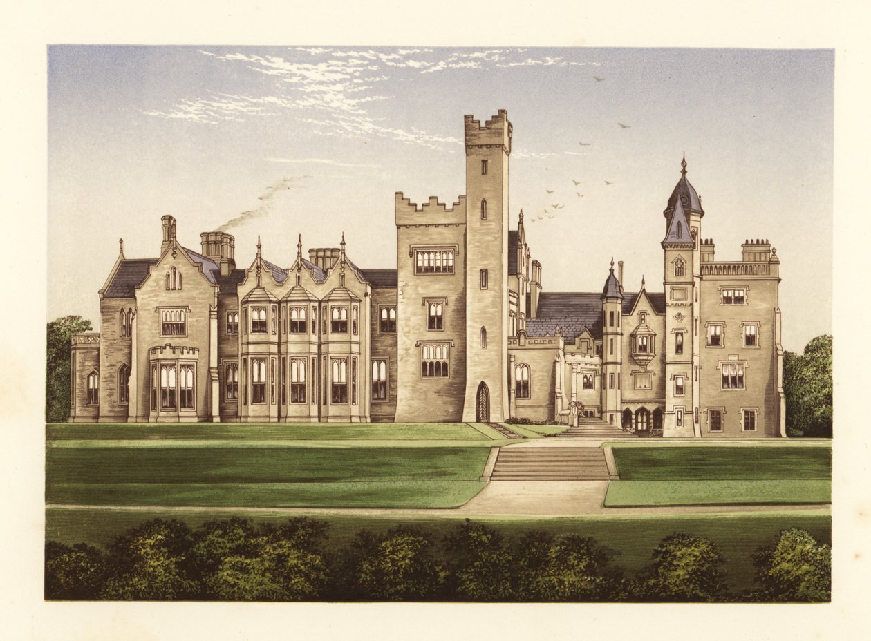 Zamek Rossmore, Hrabstwo Monaghan, Irlandia. autorstwa Alexander Francis (after) Lydon