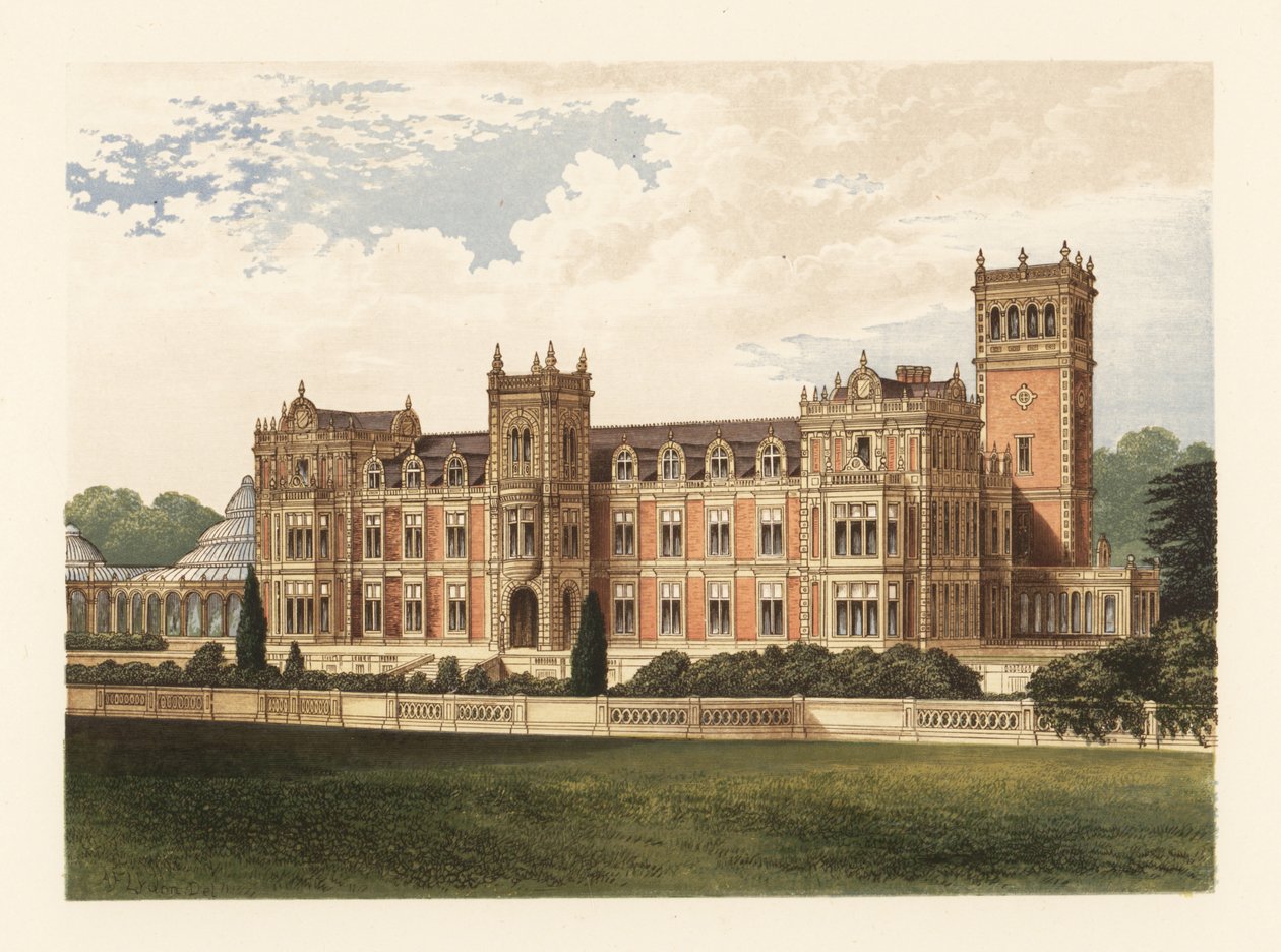 Somerleyton, Suffolk, Anglia. autorstwa Alexander Francis (after) Lydon