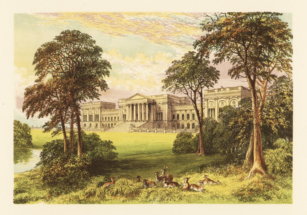 Stowe Park, Buckinghamshire, Anglia. autorstwa Alexander Francis (after) Lydon