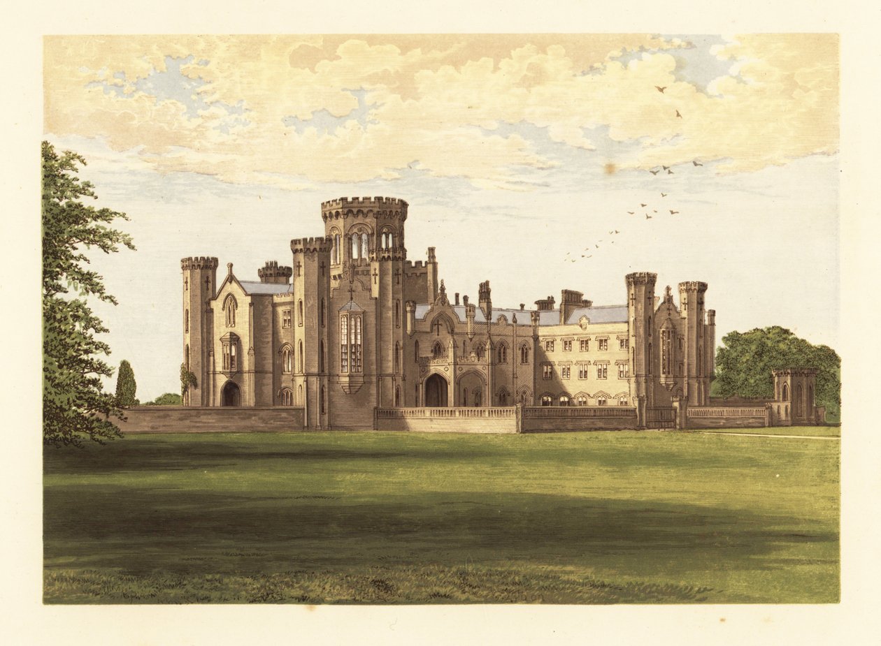 Zamek Studley, Warwickshire, Anglia. autorstwa Alexander Francis (after) Lydon