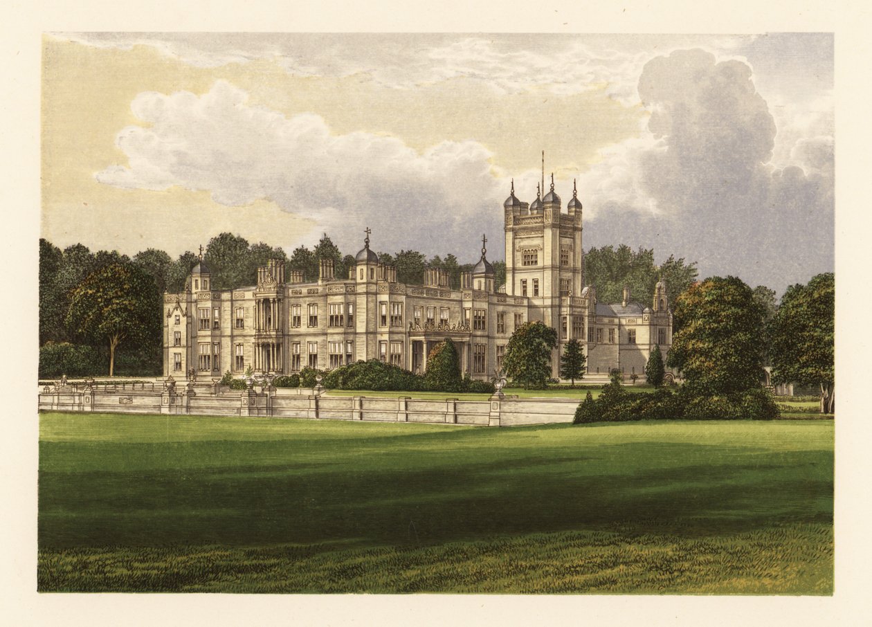 Underley Hall, Kumbria, Anglia. autorstwa Alexander Francis (after) Lydon