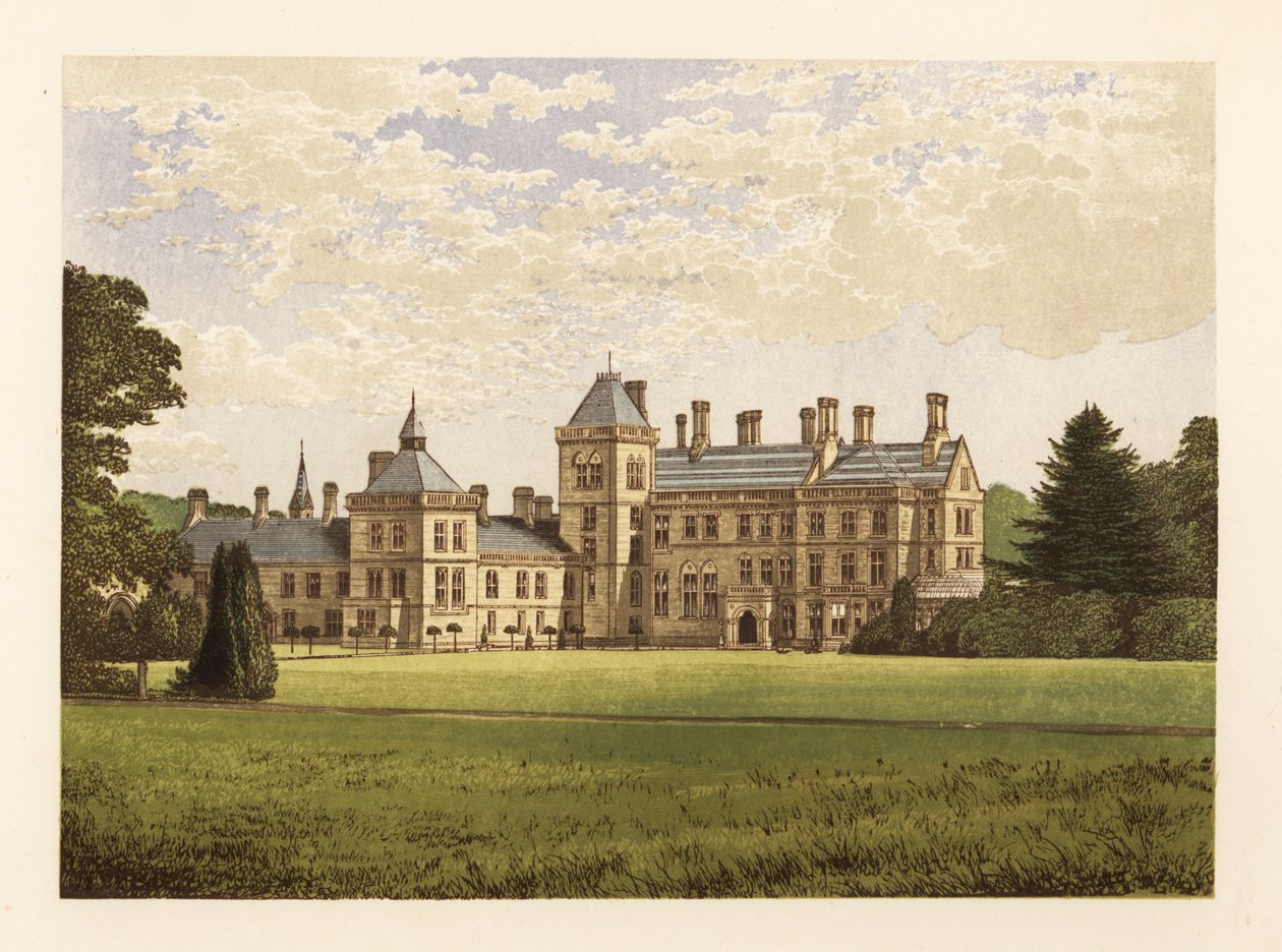 Walton Hall, Warwickshire, Anglia. autorstwa Alexander Francis (after) Lydon