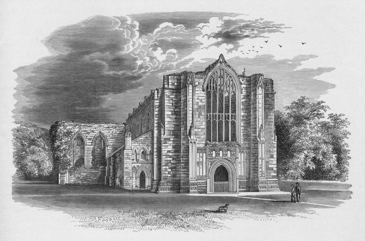 Z Zachodu, Bolton Priory, ok. 1880, 1897 autorstwa Alexander Francis Lydon