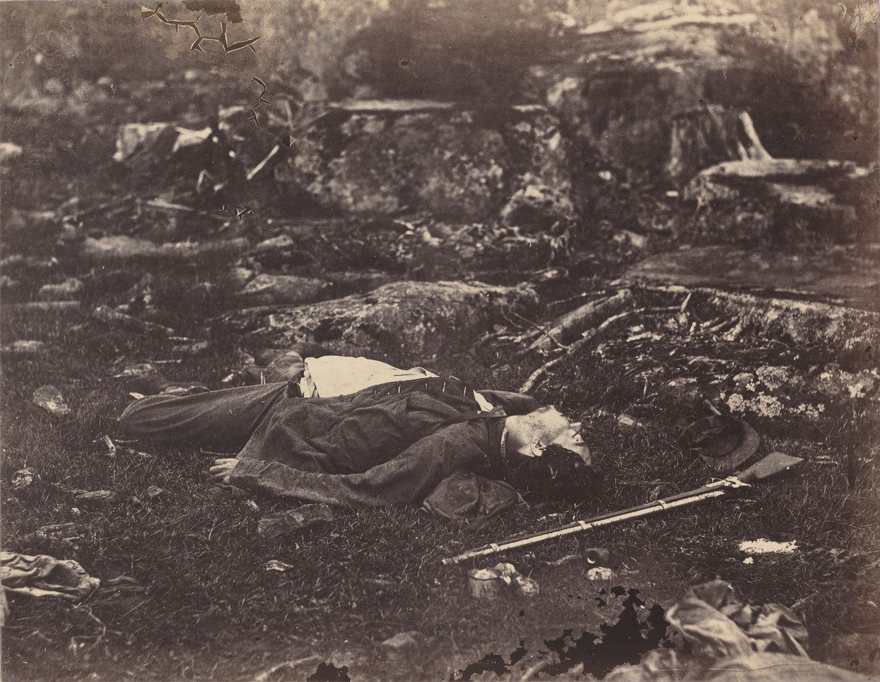 Ostatni sen strzelca wyborowego, Gettysburg, Pensylwania autorstwa Alexander Gardner