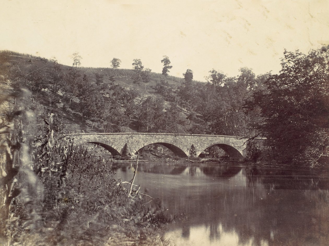Antietam Bridge, On the Sharpsburg and Boonsboro Turnpike, nr 1, wrzesień 1862, 1862. autorstwa Alexander Gardner