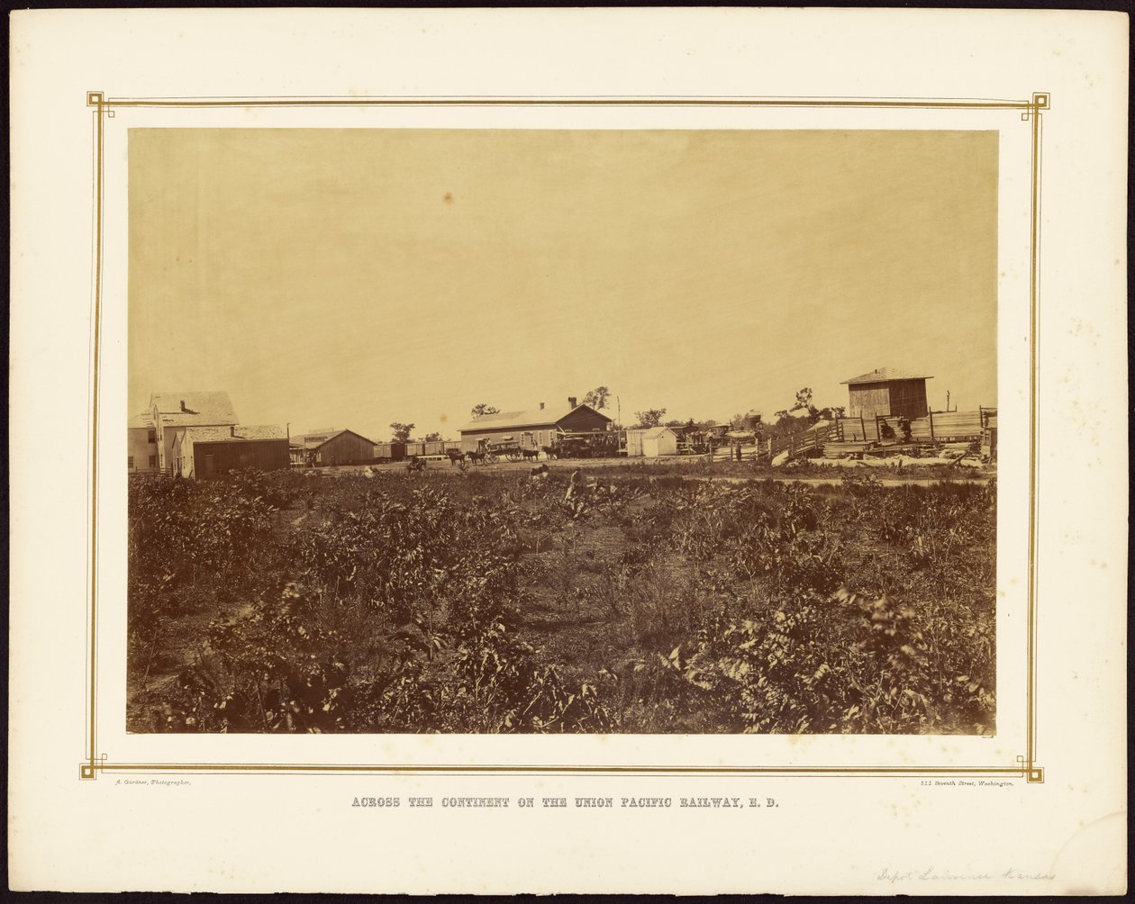[Depot, Lawrence, Kansas] autorstwa Alexander Gardner