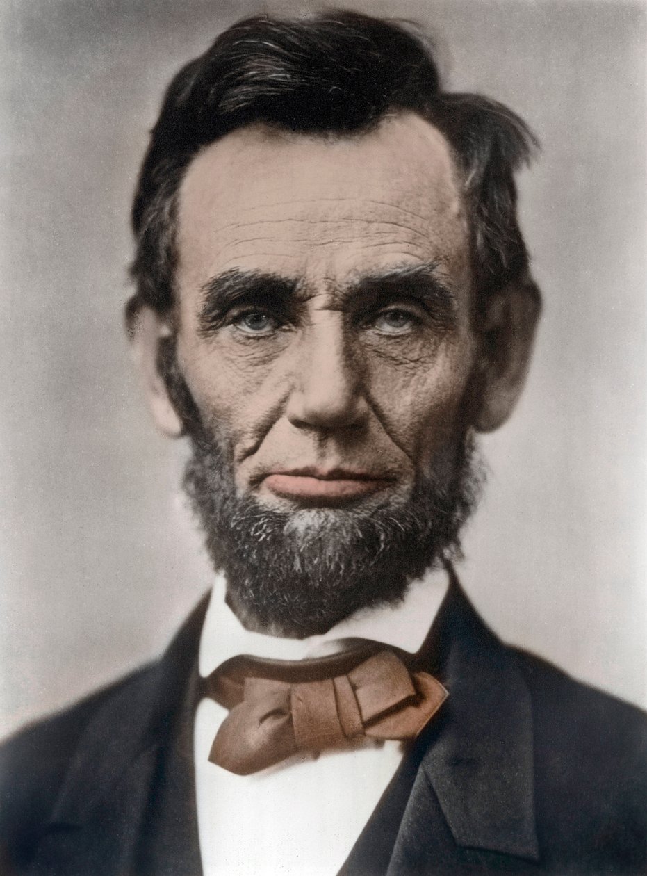 Portret Abrahama Lincolna - Portret Abrahama Lincolna (1809-1865) 16. Prezydent Stanów Zjednoczonych Ameryki. Zdjęcie: Alexander Gardner autorstwa Alexander Gardner