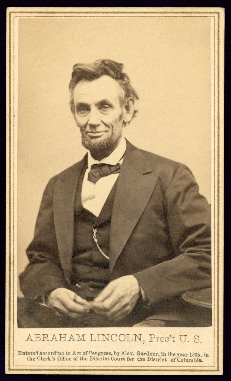 Portret Lincolna – Alexander Gardner autorstwa Alexander Gardner