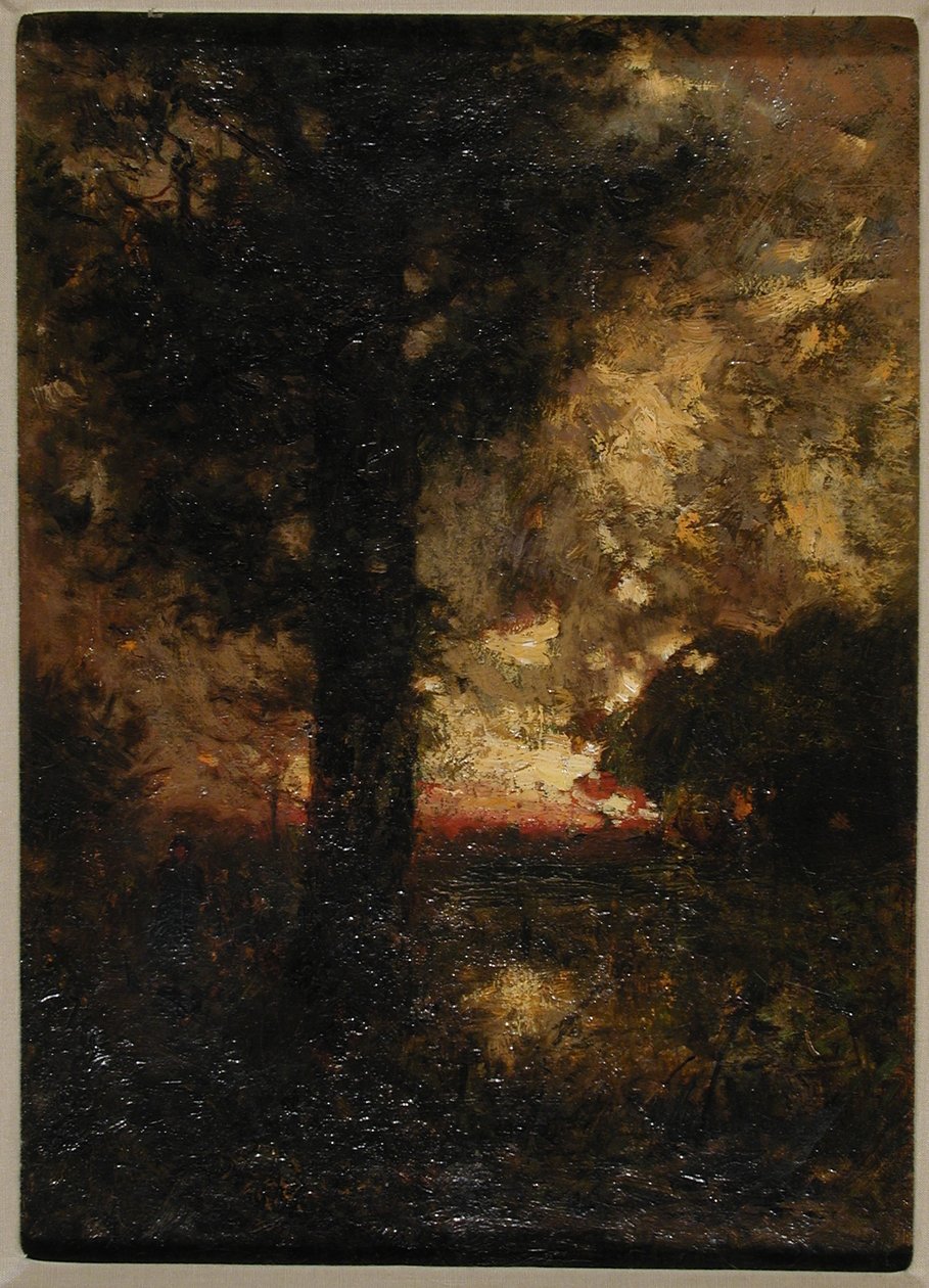 Pejzaż z figurą, ok.1890 autorstwa Alexander Helwig Wyant
