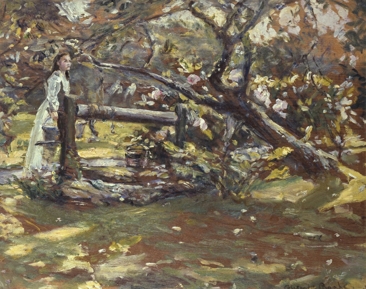 W ogrodzie, ok. 1900 autorstwa Alexander Ignatius Roche
