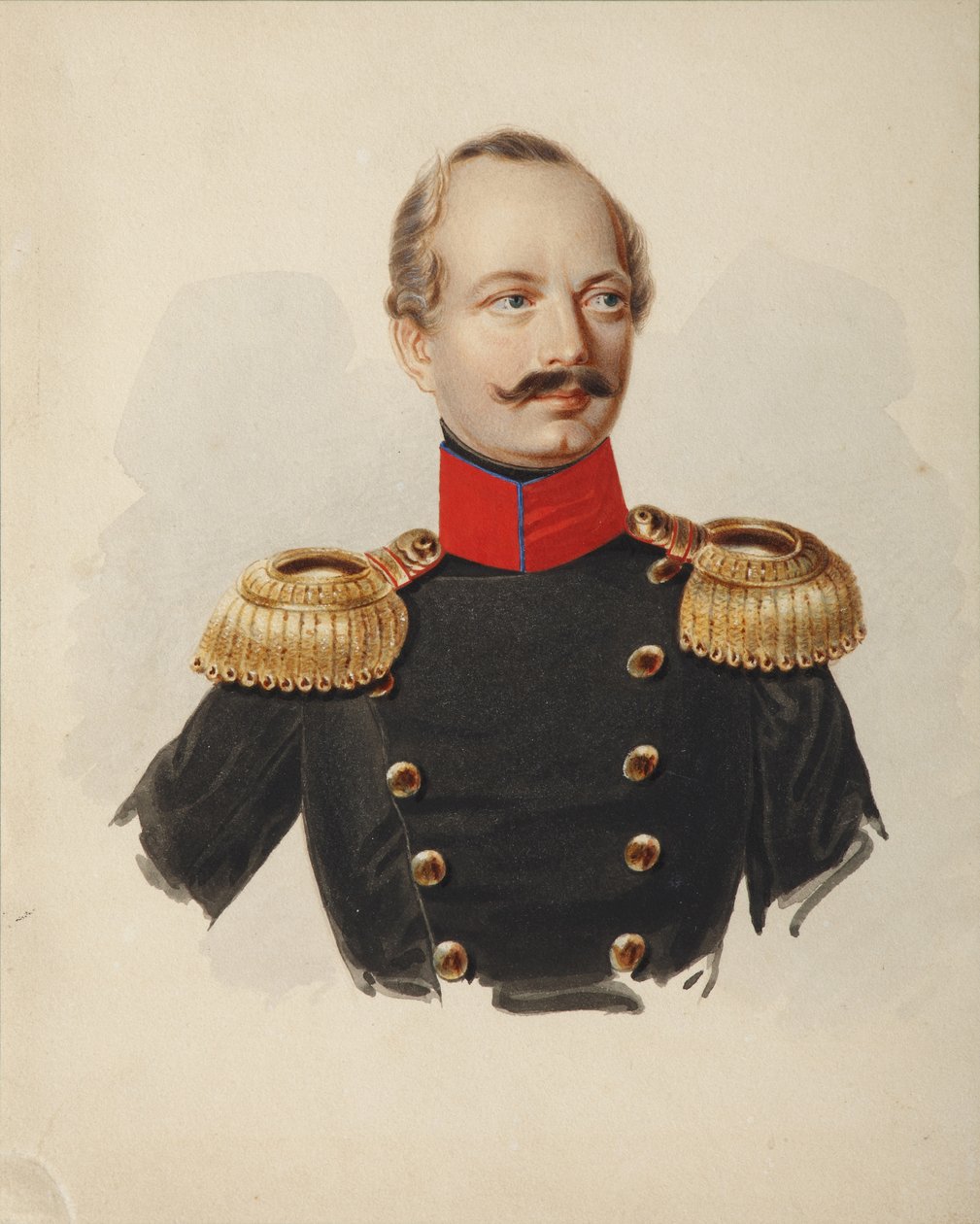 Portret Nikołaja Fiodorowicza Plautina 1794-1866, 1839-1843 autorstwa Alexander Ivanovich Klünder