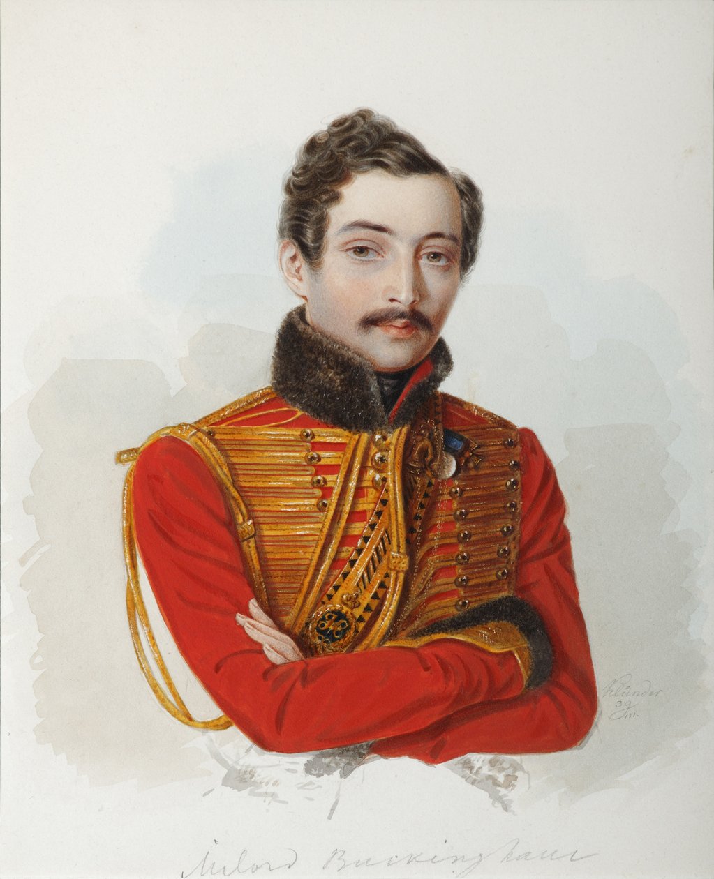 Portret Władimira Dmitriewicza Bakajewa 1810-1871, 1839 autorstwa Alexander Ivanovich Klünder