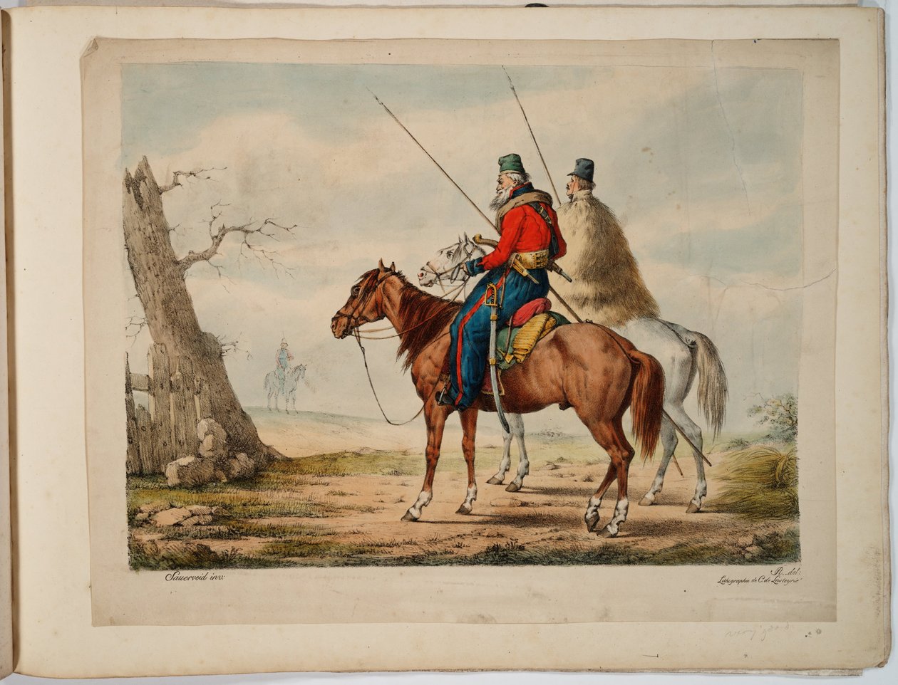 Kozacy, 1815-1819 autorstwa Alexander Ivanovich Sauerweid