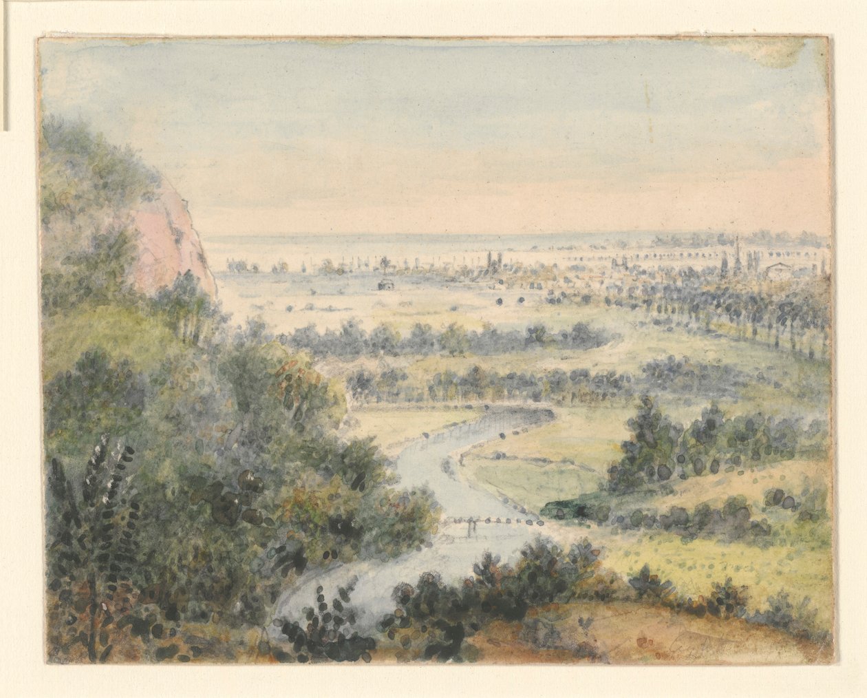 New Haven z East Rock autorstwa Alexander Jackson Davis