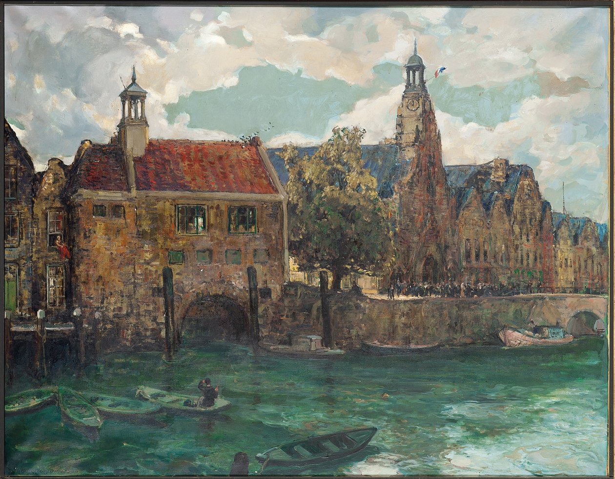 Niedziela, południe w Rotterdamie (olej na płótnie) autorstwa Alexander Jamieson