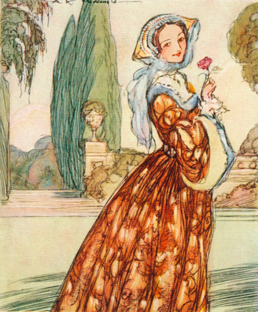 Anny Boleyn, ok. 1507-1536. żona i małżonka Henryka VIII, matka królowej Elżbiety I, 1937 autorstwa Alexander K. MacDonald