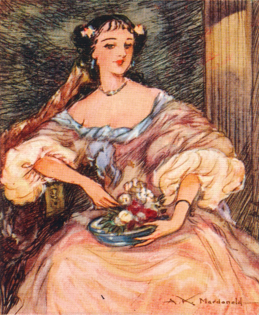 Barbara Palmer z domu Villiers, 1. księżna Cleveland, hrabina Castlemaine 1640-1709, 1937 autorstwa Alexander K. MacDonald