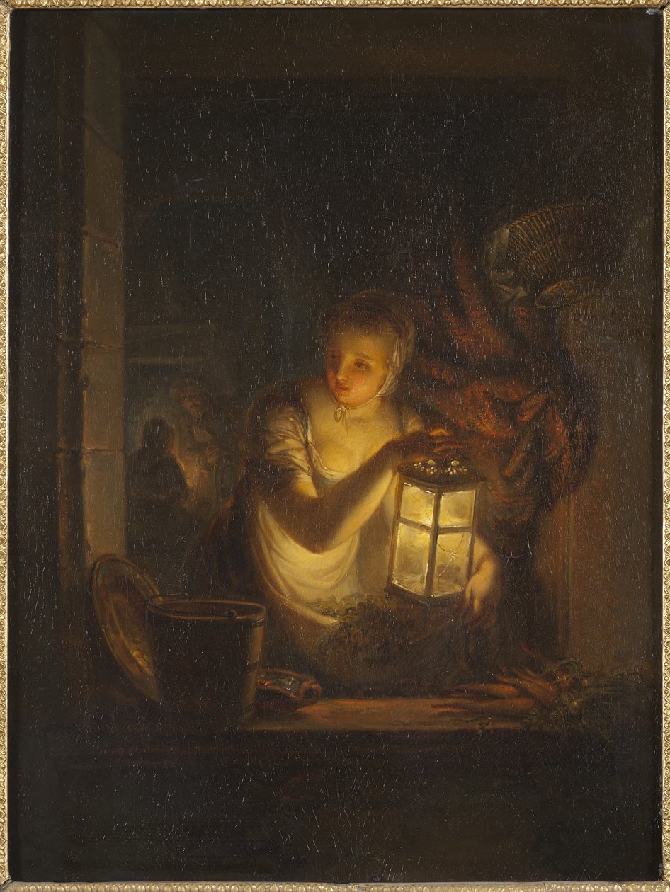 Kobieta z latarnią, 1818 autorstwa Alexander Lauréus