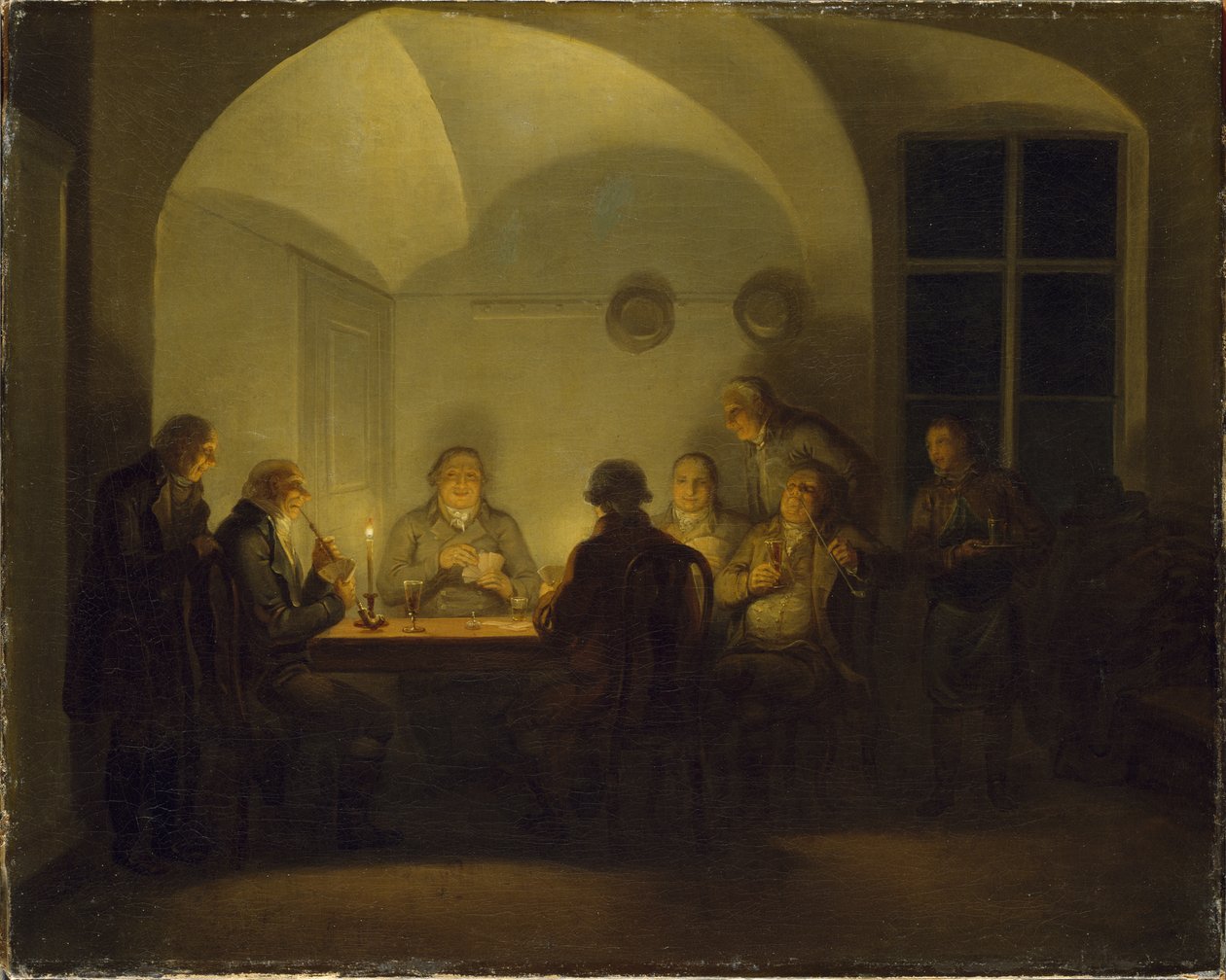 Gracze w karty, 1815 autorstwa Alexander Lauréus