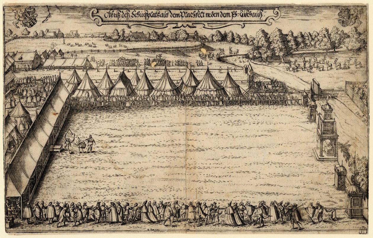 Łucznicy z kuszników w Monachium, 1599 autorstwa Alexander Mair