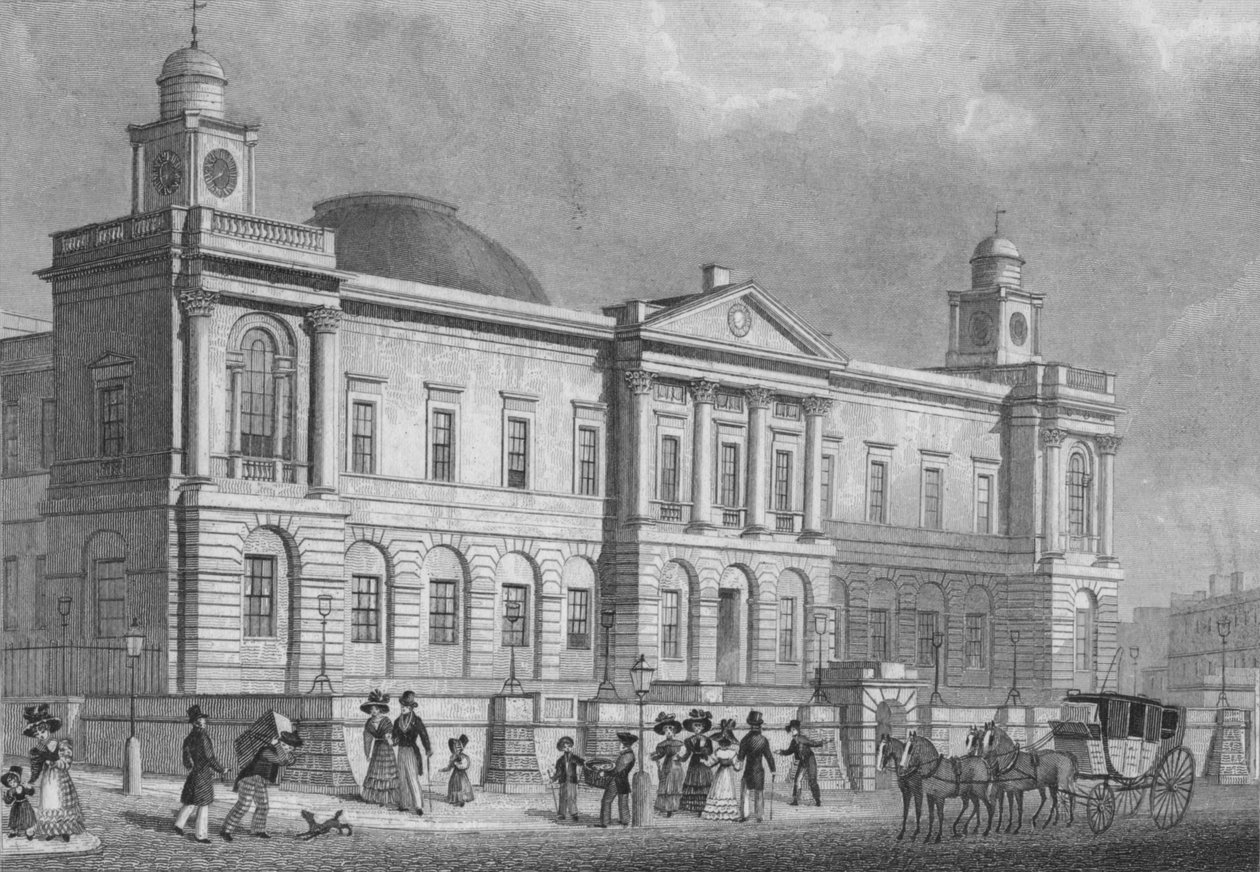 Urząd Stanu Cywilnego, Princes Street, 1829 autorstwa Alexander McClatchie