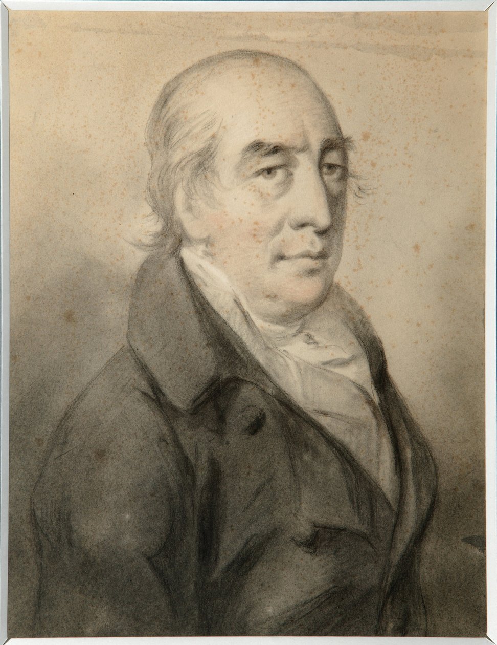 Portret hrabiego Grigorija Aleksiejewicza Szczerbatowa (1735-1810) - Molinari, Aleksander (1772-1831) - Sangwina, czarno-biała kreda na papierze - 29,8x23 - Państwowe Muzeum Sztuki Republiki Tatarstan, Kazań autorstwa Alexander Molinari