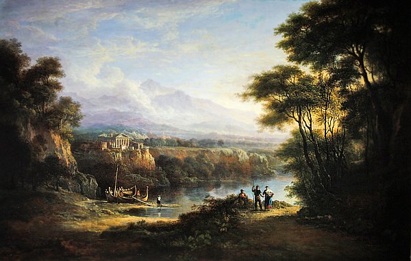 Pejzaż klasyczny (olej na płótnie) autorstwa Alexander Nasmyth