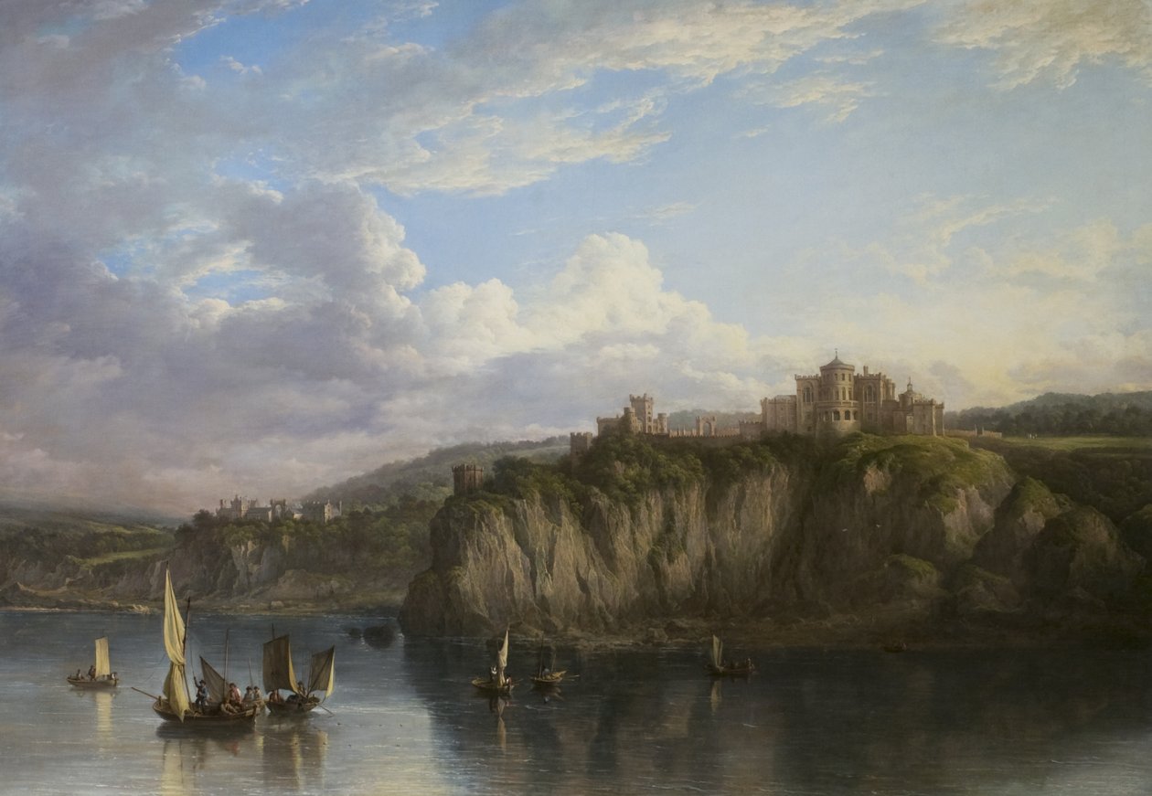 Zamek Culzean od strony morza, ok.1816 autorstwa Alexander Nasmyth