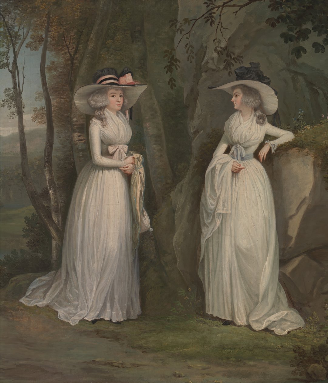 Eleonora i Margaret Ross, między 1785 a 1790 rokiem. autorstwa Alexander Nasmyth