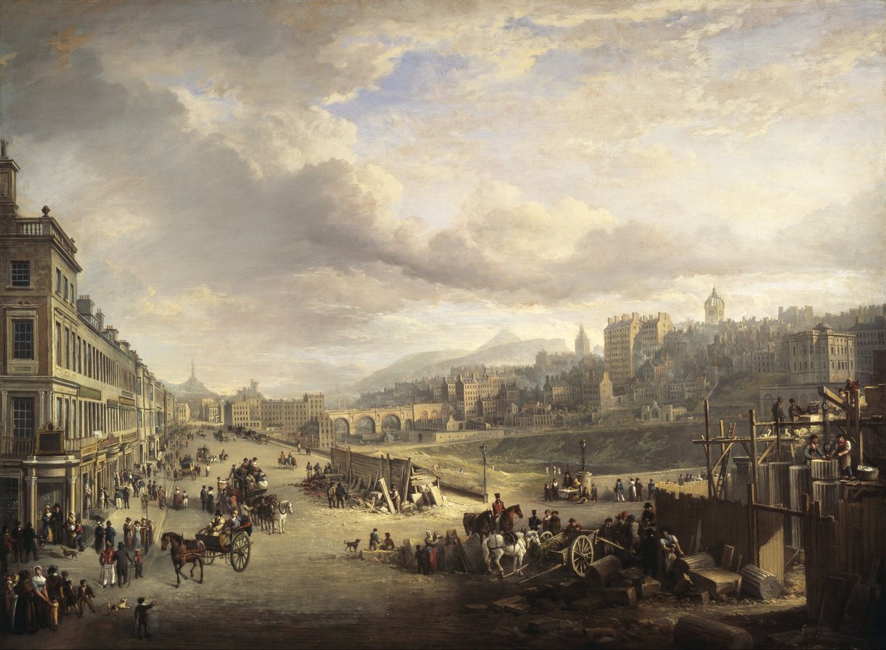 Londyn, Princes Street. Rozpoczyna się budowa późniejszego głównego budynku „Instytucji Królewskiej Wielkiej Brytanii” autorstwa Alexander Nasmyth