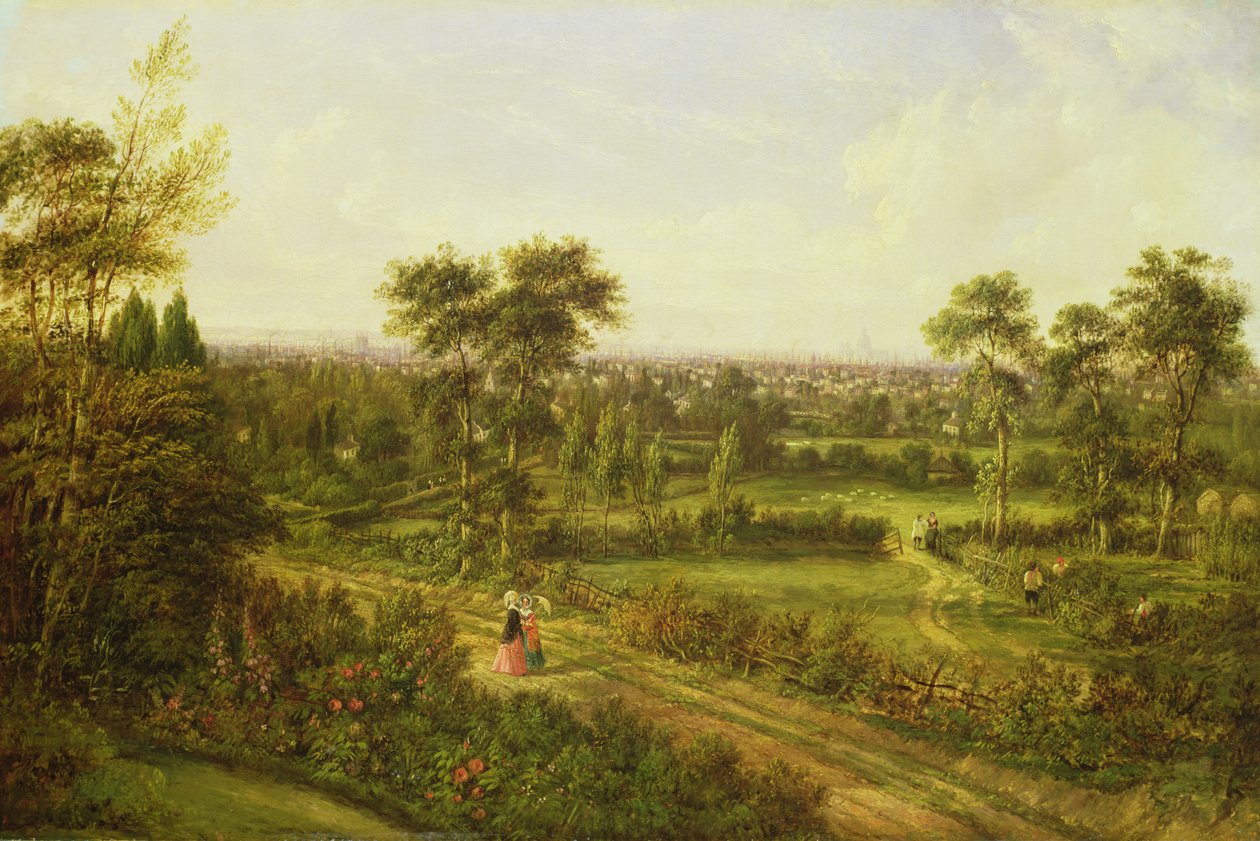 Widok na Londyn z Denmark Hill autorstwa Alexander Nasmyth