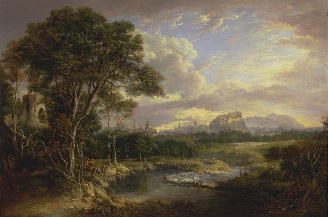 Widok miasta Edynburg autorstwa Alexander Nasmyth