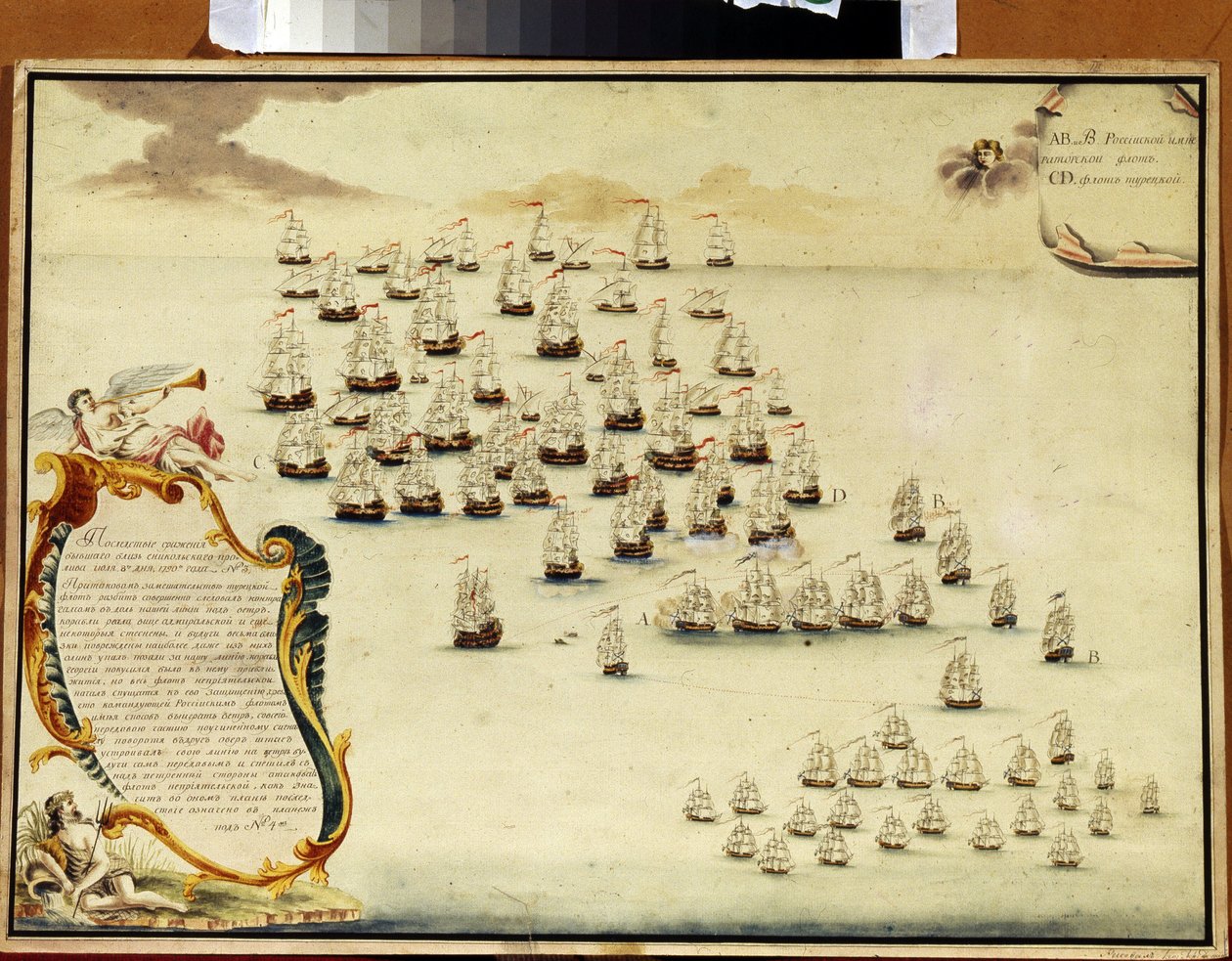 Bitwa morska w Cieśninie Kerczeńskiej (Ukraina) 19 lipca 1790 (Bitwa morska w Cieśninie Kerczeńskiej 19 lipca autorstwa Alexander Nikolaevich Depaldo