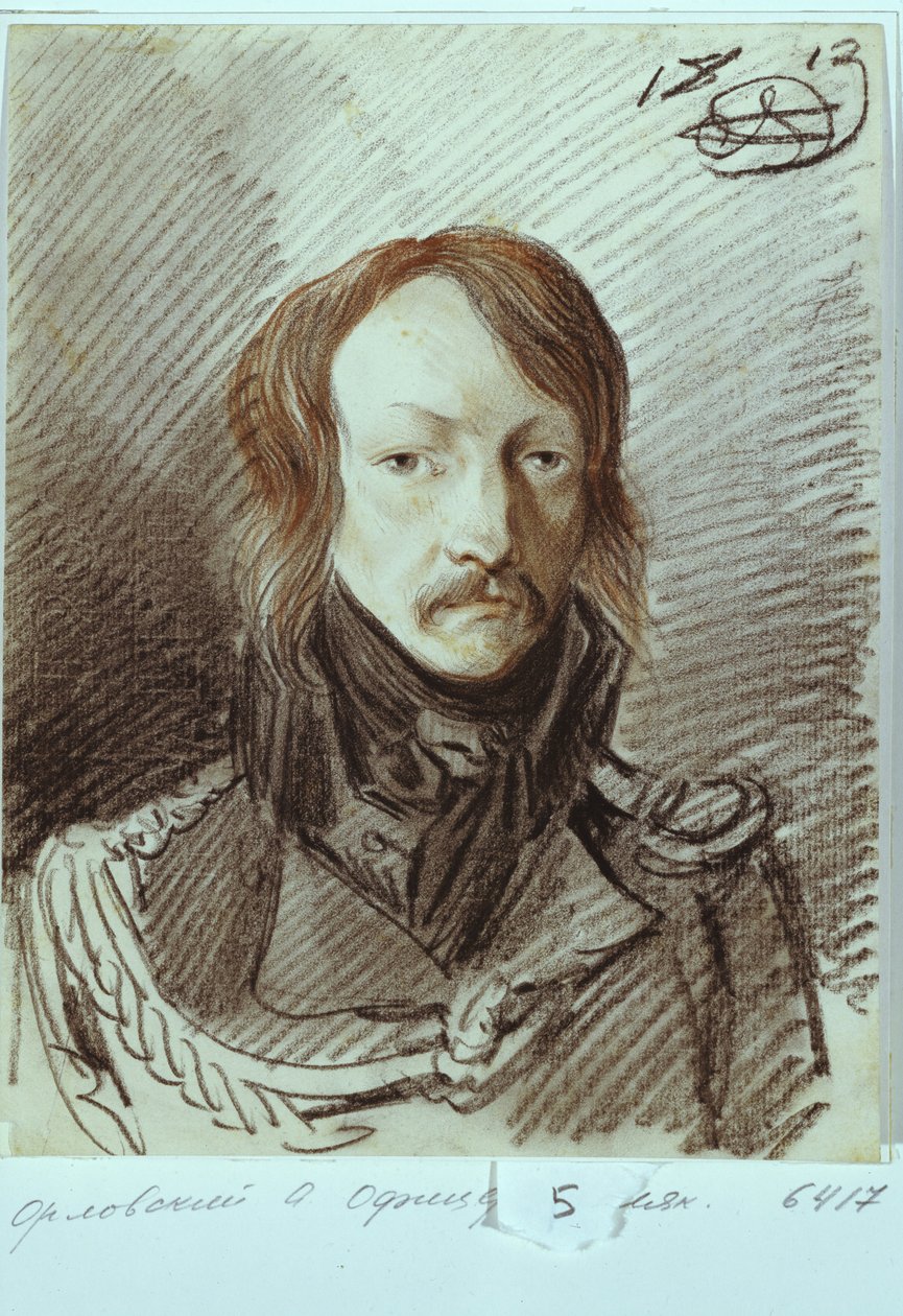 Portret Aleksieja Pawłowicza Lanskoya 1789-1855, 1813 autorstwa Alexander Osipovich Orlowski