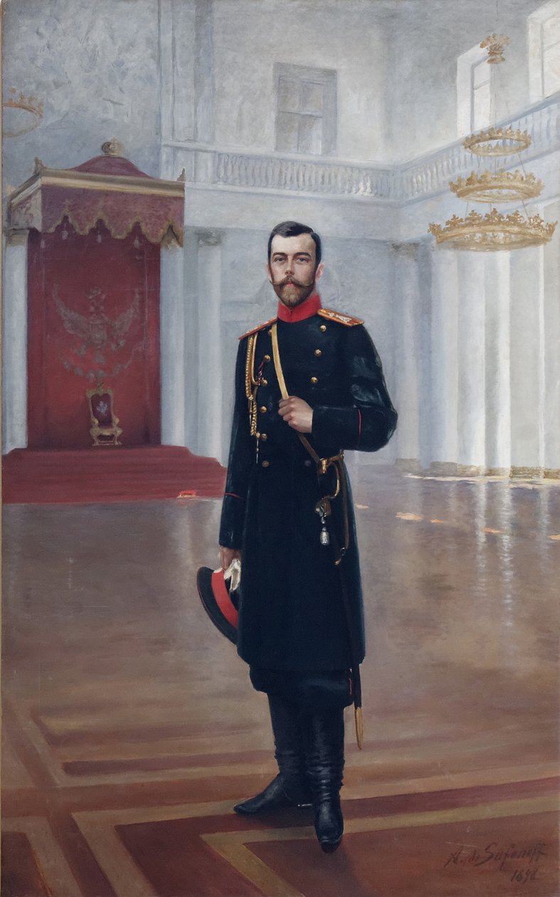 Portret cesarza Mikołaja II 1868-1918, 1898 autorstwa Alexander Petrovich Safonov