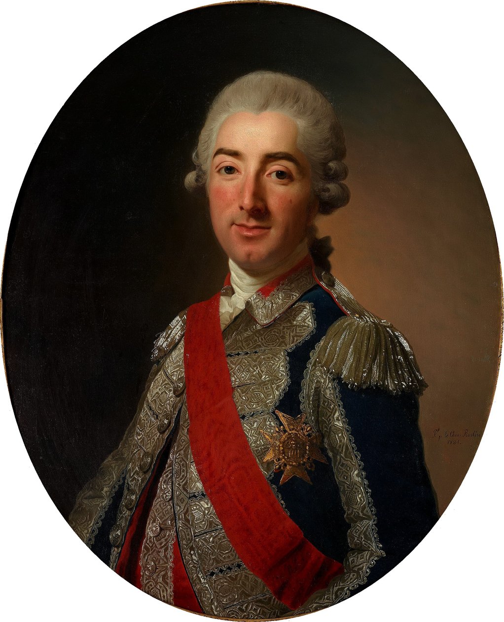 Cosme de Beaupoil, Markis de St Aulaire (1741-1822) autorstwa Alexander Roslin
