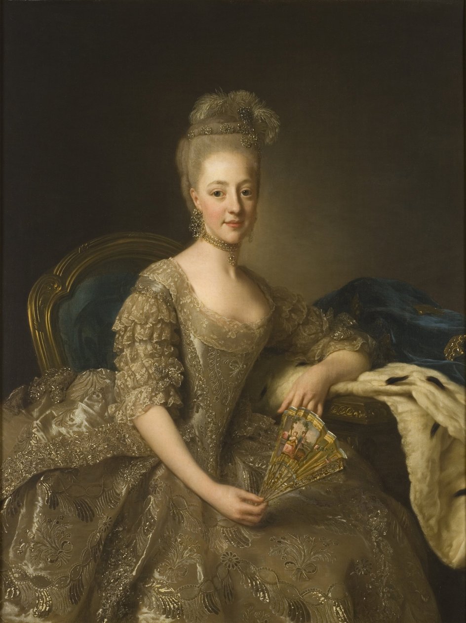 Hedvig Elisabet Charlotta (1759–1818), księżniczka szwedzka, księżna Södermanlandu, później królowa Szwecji i Norwegii autorstwa Alexander Roslin